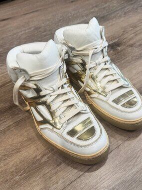 Alejandro Ingelmo Tron high-top - White and Gold - Size 10 RARE